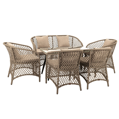 CAU006 Комплект AURA 4+1+1(60х110) (сталь) графит