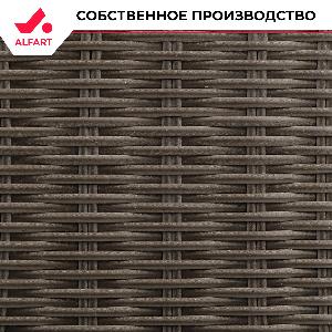 Искусственный ротанг Полутрубка 5 мм графит (100 м)