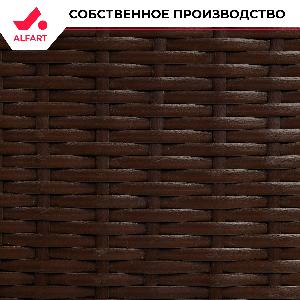 Искусственный ротанг Полумесяц Кофейный 7-10 мм (100 м)