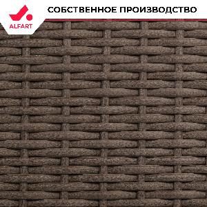 Искусственный ротанг Полумесяц Графит 7-10 мм (100 м)