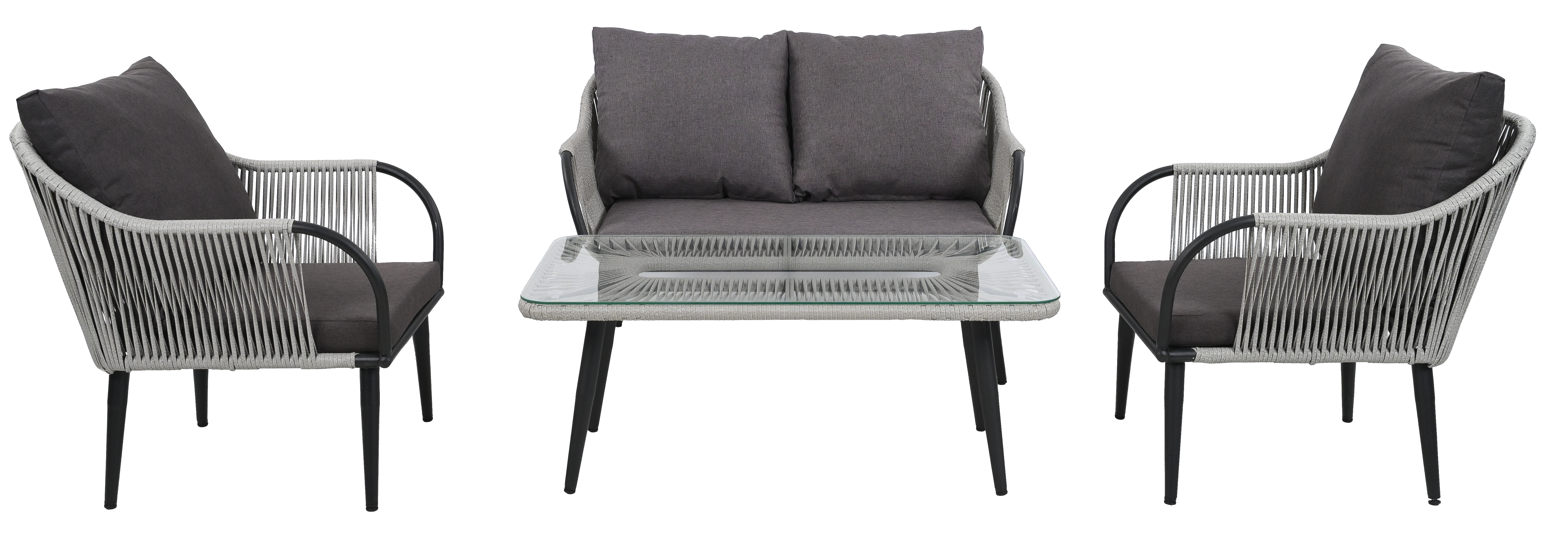 Комплект NUAR лаунж разборный (Диван 2-местный, 2 кресла, стол журнальный)