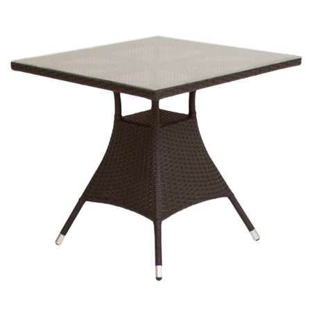 Стол VERONA2 квадратный со стеклом  Стол VERONA2 квадратный со стеклом