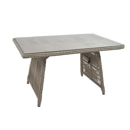 Стол кофейный МИЛАН 70х110хH60 со стеклом (70x110xH60, Эрба стейпл графит, Алюминий, , Стекло )