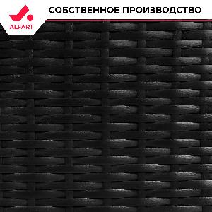 Искусственный ротанг Полумесяц Чёрный 7-10 мм (100 м)