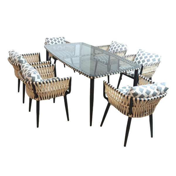 Комплект TINTO обеденный 6+1 жемчуг