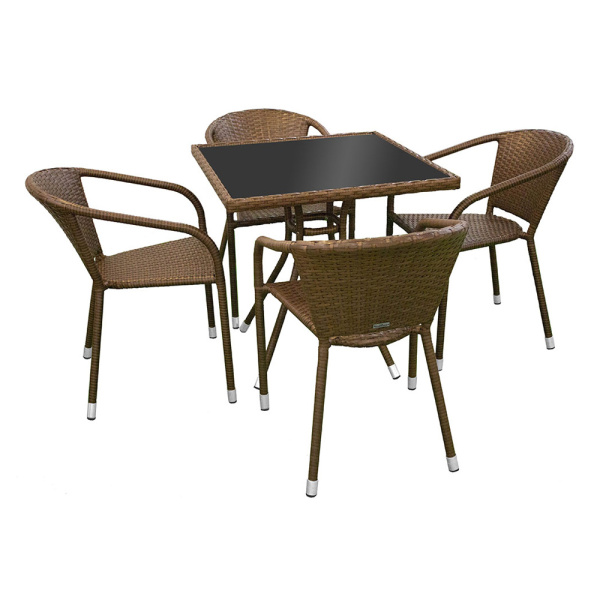 CC007 Комплект CAFE2 (Стул CAFE2 4шт, Стол CAFE3).