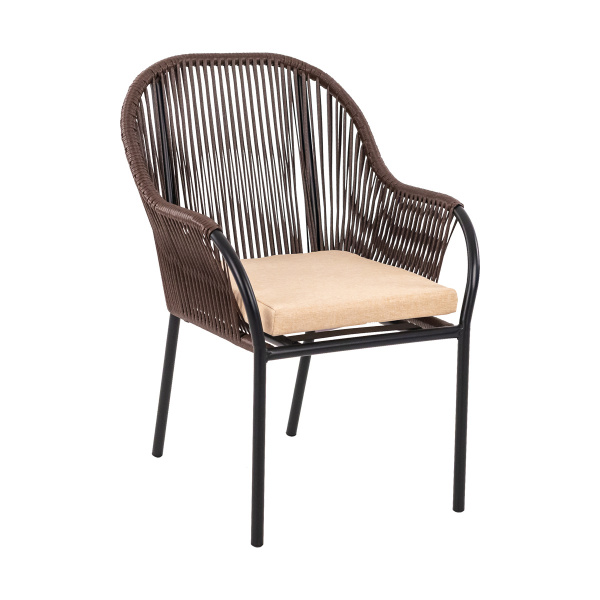 Комплект NUAR обеденный (2 стула, стол обеденный d80хН76)