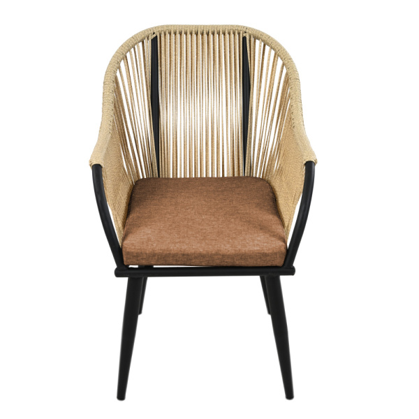 Комплект NUAR обеденный разборный (2 стула, стол обеденный 80х80хН76) (Эрба стейпл грано, Сталь , estera тауп)