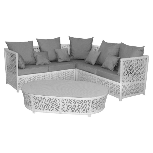 Стол журнальный VEIL овальный со стеклом