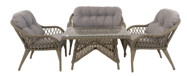 Комплект SONATA лаунж (2 кресла, диван 2-местный, стол кофейный) 