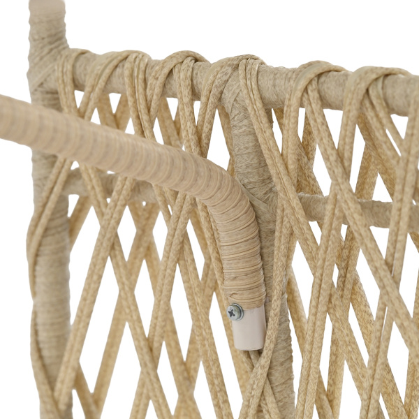 Стол обеденный КАЛИПСО 100х200 со стеклом (100х200хH76, Эрба стейпл айвори, Алюминий, Стекло )