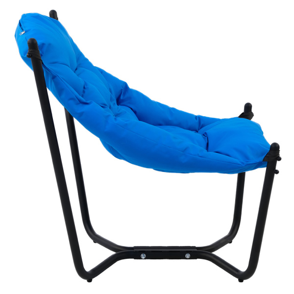 Кресло CAPRI (83х80хН86, Сталь, Чёрный, Oxford синий)