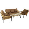 Комплект NUAR3 лаунж (диван 3-местный, 2 кресла, стол журнальный)