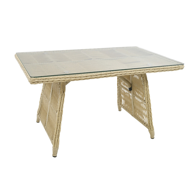 Комплект МИЛАН (2 кресла, 3-местный диван, стол кофейный 70х110) (Эрба стейпл айвори, Алюминий , estera песочный)