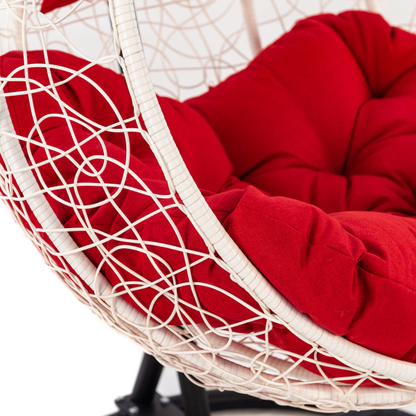 экоротанг белый, ткань красный(1)