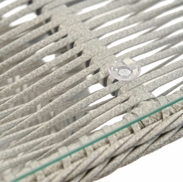 Стол кофейный МИЛАН 70х110хH60 со стеклом (70x110xH60, Эрба стейпл графит, Алюминий, , Стекло )