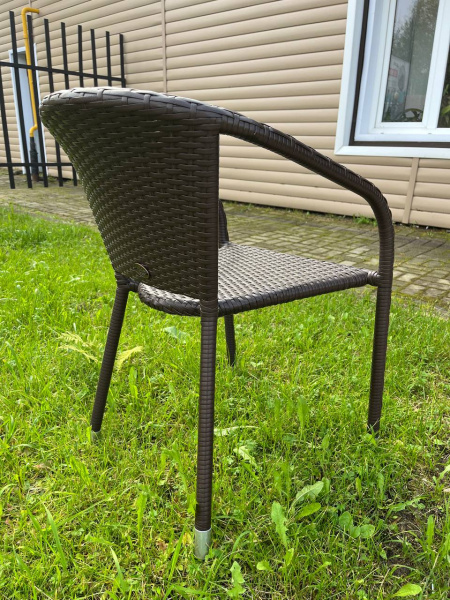 Стул CAFE2 (сталь) без подушки (Кофейный полумесяц 7-10 мм, Сталь, 53х60хН78)