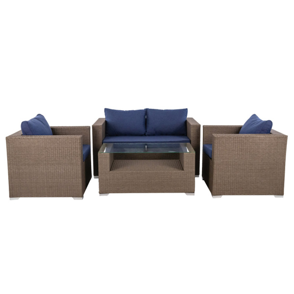 CG003 Комплект GRAND (кресло GRAND 2шт, диван GRAND 2-местный 1шт, стол журнальный GRAND графит (1)