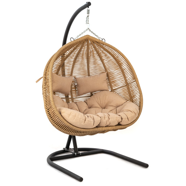 Подвесное кресло NUAR 2-местное с подушками и опорой