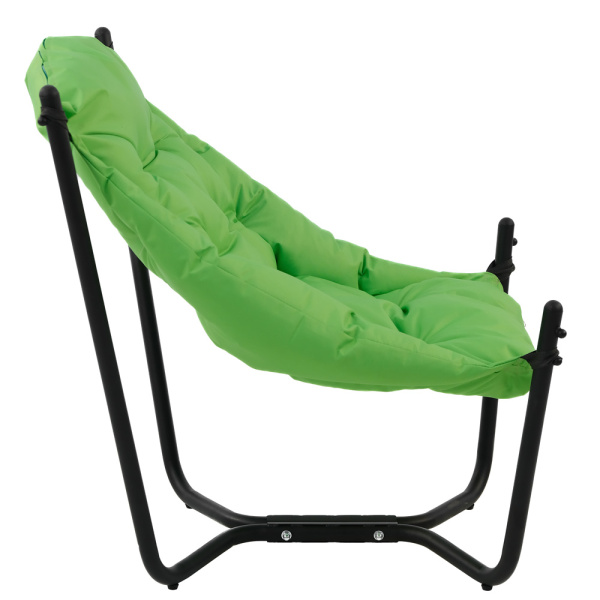 Комплект Стул CAPRI со столом ACAPULCO (черный) (, Сталь , Oxford салатовый)