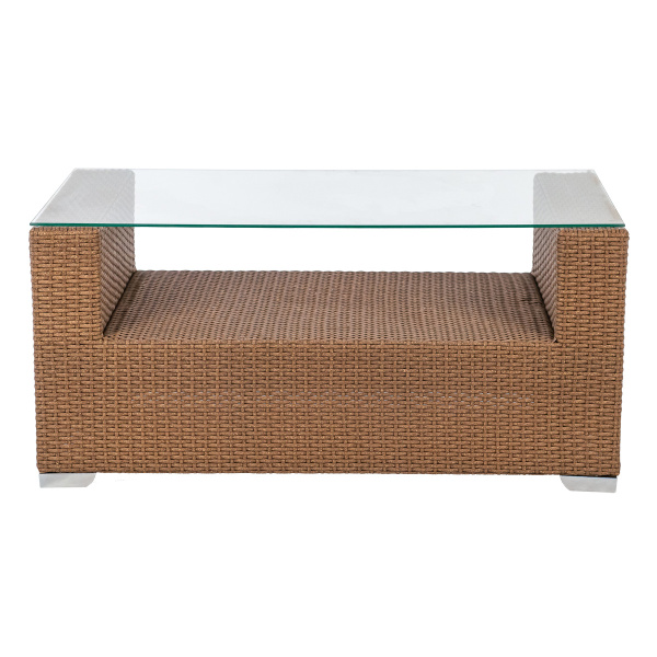 Стол журнальный GRAND2 с нишей со стеклом