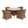 Комплект VERONA (Кресло 4шт, Cтол VERONA3 D120x76)