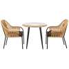 Комплект NUAR обеденный (2 стула, стол обеденный d80хН76)