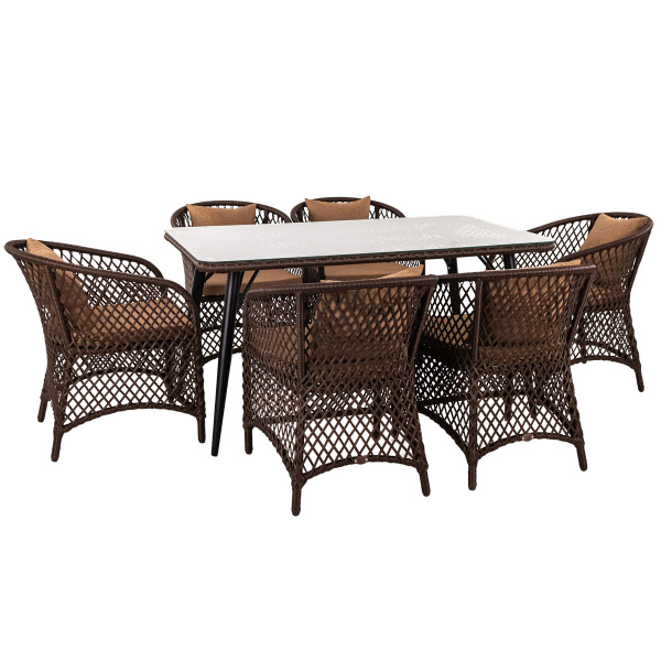 Комплект AURA 6+1 (Кресло 6 шт, стол 90х150)