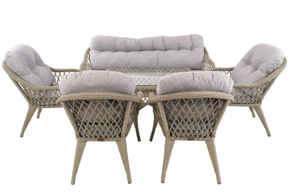 Комплект SONATA лаунж (4 кресла, диван 3-местный, стол кофейный) 