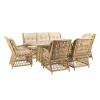 Комплект RIVIERA (Кресло 4шт, Диван 3-местный 1шт, стол 100х180хН76)