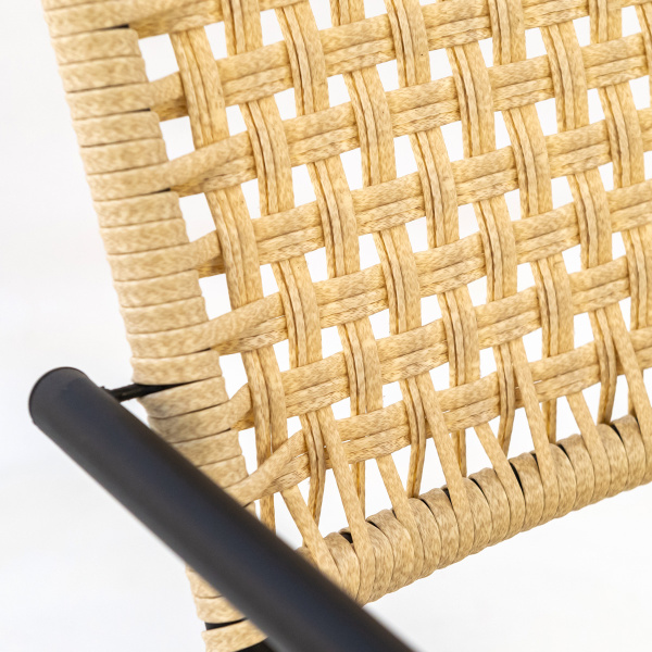 Стул AURA без подушки (Эрба стейпл айвори, Сталь, 53х60хН80)