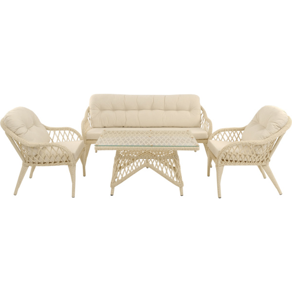 Комплект SONATA лаунж (2 кресла, диван 3-местный, стол кофейный) 