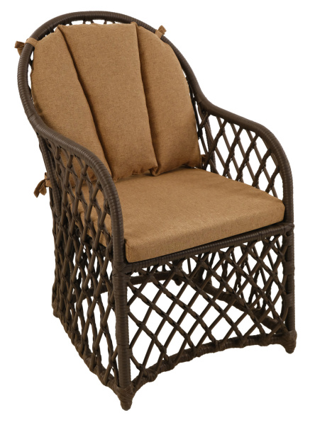 Кресло BRONTE с комплектом подушек (алюминий)