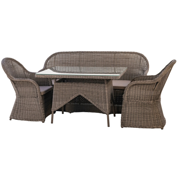 Комплект AMARO (Кресло 2шт, Диван 3-местный 1шт, стол 90х120хН76)