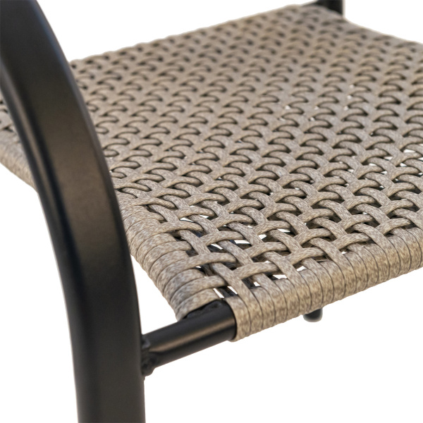 Стул BRUT без подушки (Эрба стейпл графит, Сталь, 56х57хН81)